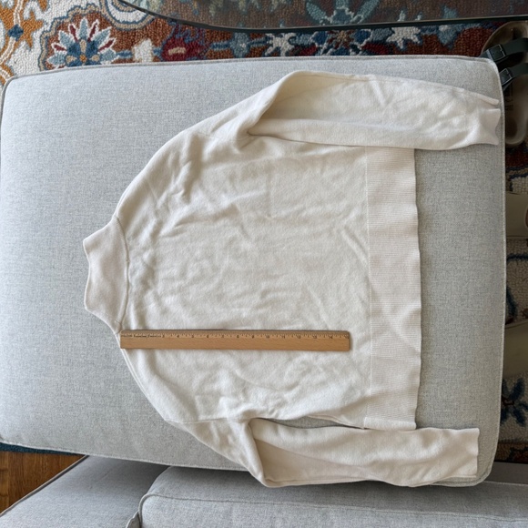 Paris Atelier & Other Stories White Cotton Wool Mockneck Sweater - Picture 5 of 7